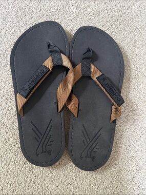 Combat Black & Brown Men's Flip Flops